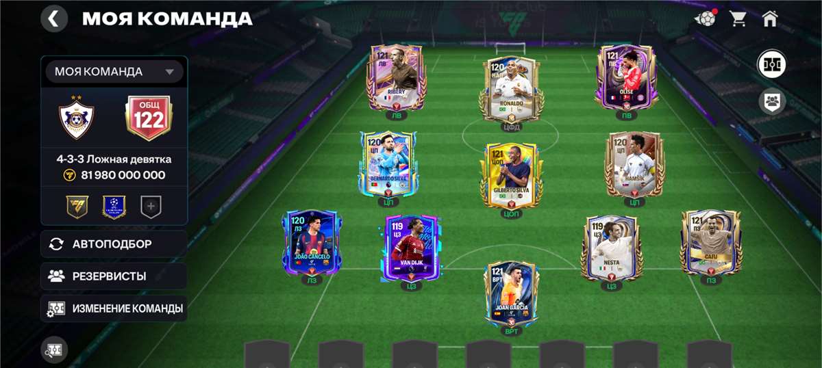 продажа аккаунта к игре FIFA Mobile